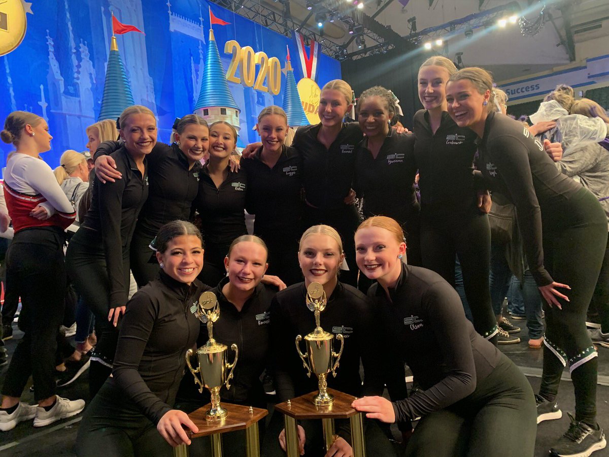 SkuttCatholic's tweet photo. Congratulations to the Skutt Catholic dance team.  8th in the nation in jazz and 11th in the nation in pom in the small division!  Congratulations Ladies! https://t.co/0Siw2IALej
