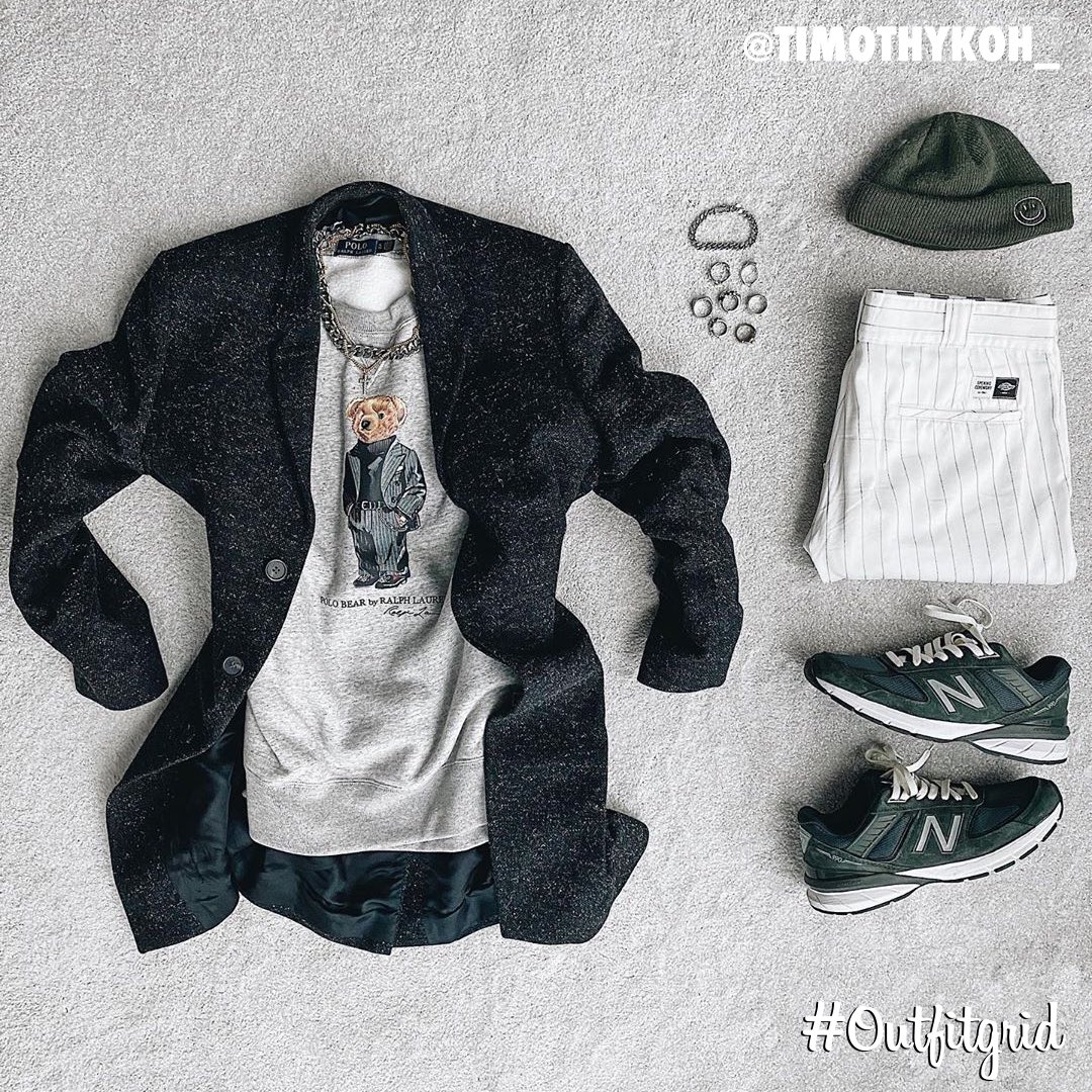 outfitgrid's tweet photo. Today's top #outfitgrid is by @timothykoh_.
▫️ #RalphLauren #PoloBear #Crew
▫️ #CosStores #Coat
▫️ #OpeningCeremony x #Dickies #Pants
▫️ #NewBalance #990v5
▫️ #Dior #FrankWilder #LukeVicious #Margiela #Jewelry https://t.co/TjI2l6ifqu
