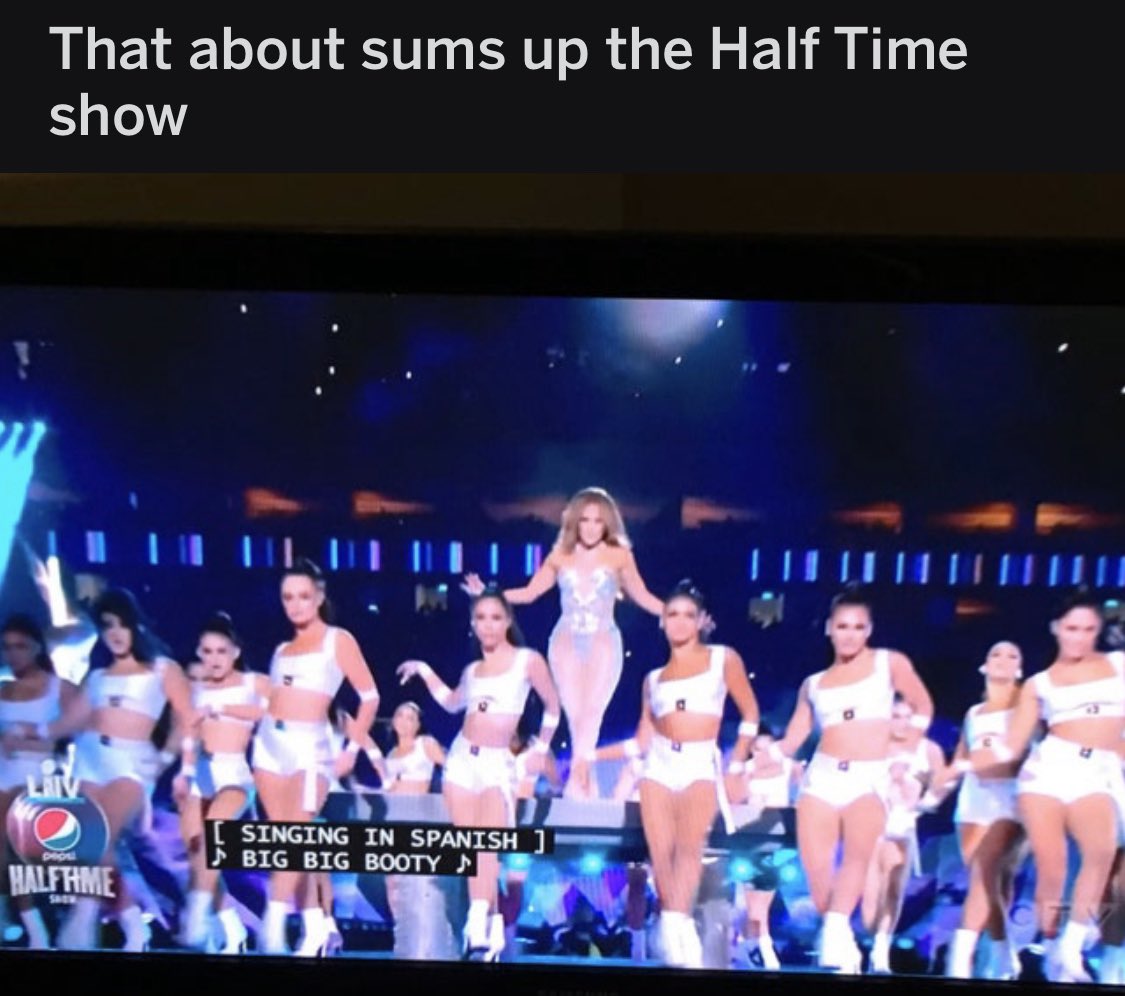 TheRealPeter_'s tweet photo. #SuperBowlHalftimeShow #summed up https://t.co/Xy0YhsQJc5