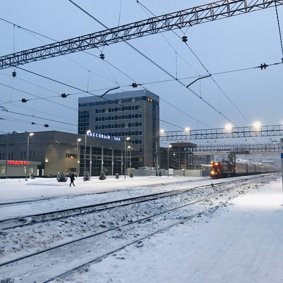 Slept through Yekaterinburg in the night; woke up in Tyumen. You can tell this is an oil and gas center; new apartments and office towers; it felt to me like Russia’s Oklahoma. Now we are in Asia / Siberia.