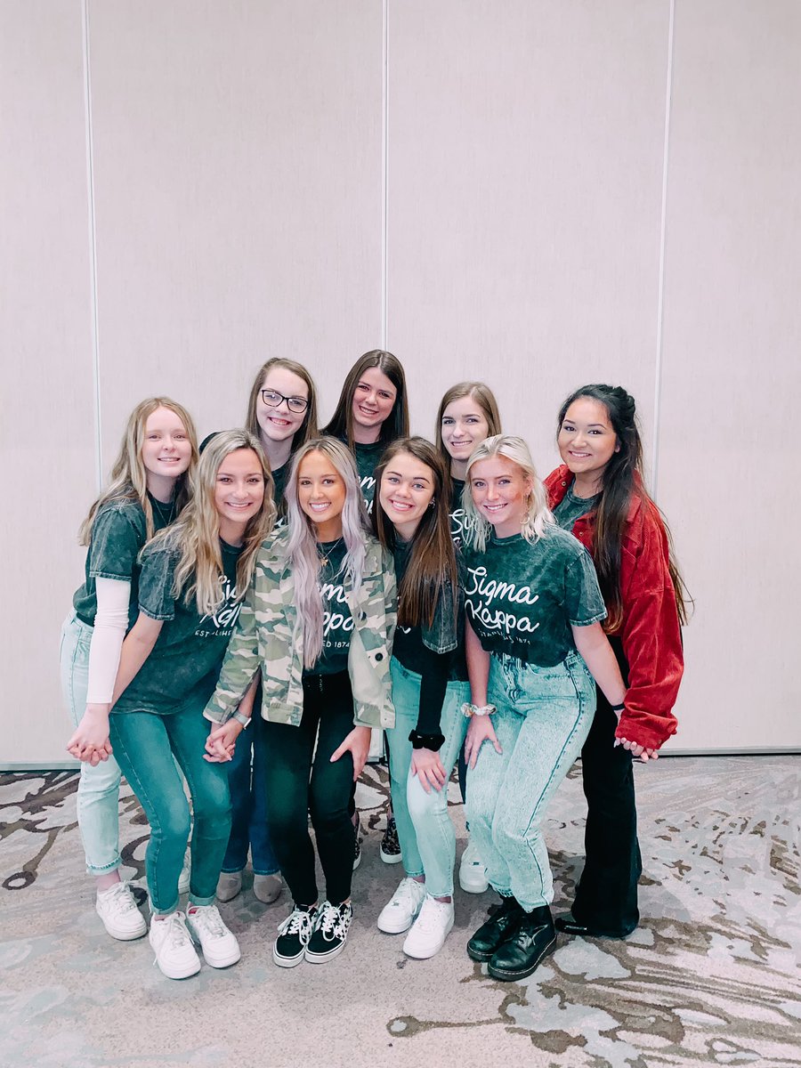 —RLC— some of our sisters had the best weekend in Dallas learning about everything Sigma Kappa!!! they are so ready to serve Delta Tau this semester ⭐️ #SKsunday