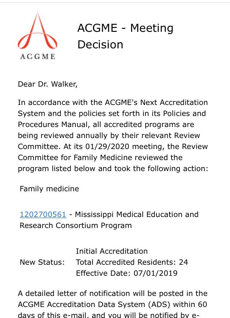 needdocs's tweet photo. GREAT NEWS Tonight. Much more work to do but another hurtle has been concurred.  It is going to be exciting building a family medicine residency in the Delta. Join us in celebrating. https://t.co/mbfltfDm4P