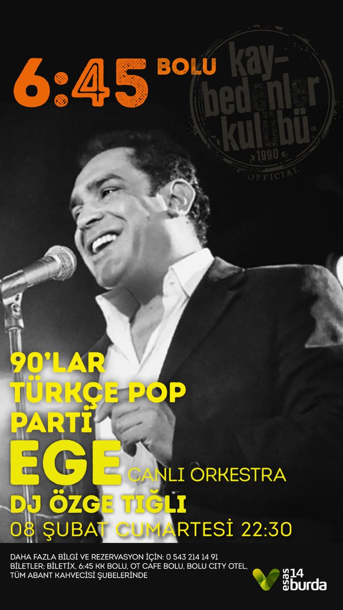 ''Ege'' konseri Bolu'da! <a href="/egeofficialpage/">Ege</a> desteğiyle 3 üniversiteliye çift kişilik bilet hediye! Detaylar: bit.ly/2RR7MOM