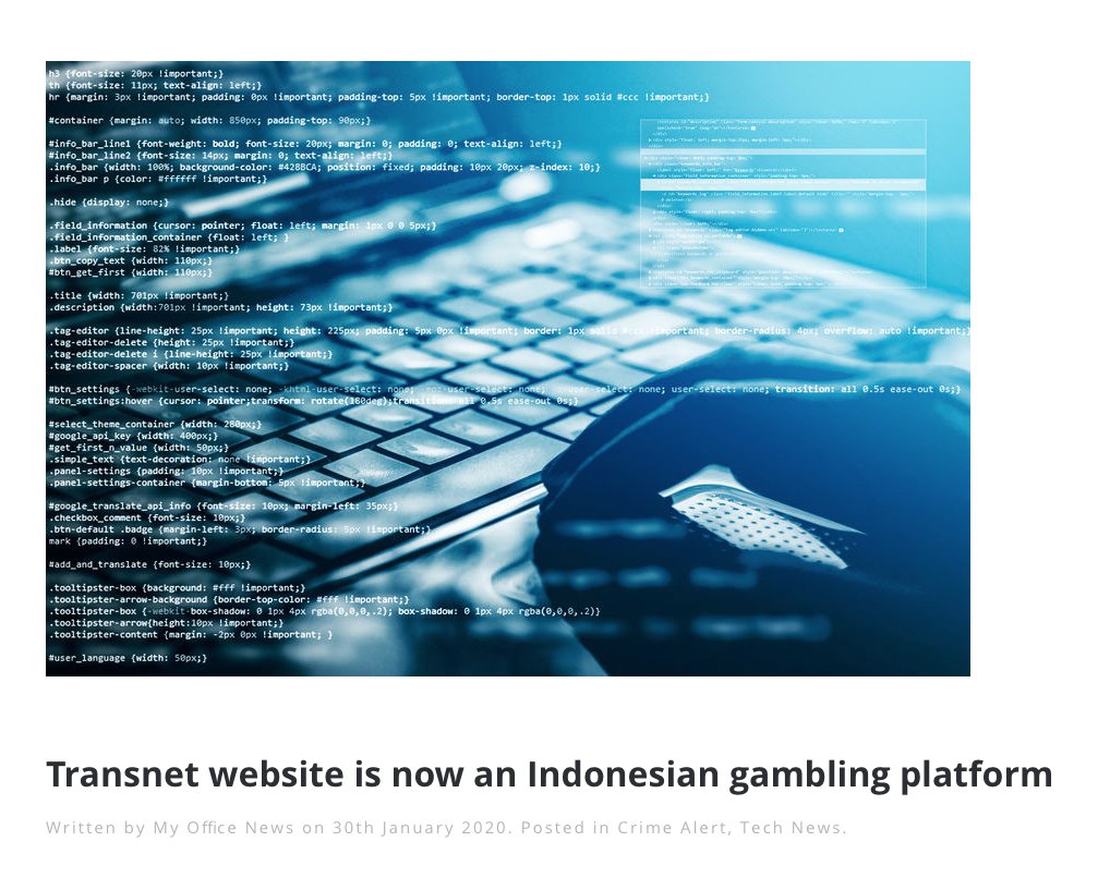 MMCRSA's tweet photo. Website hacking is a key way for CyberCriminals gain access to sensitive customer information. While you're about securing your network, make sure your website has been secured too! #MMC #MMCRSA #TotalCare #TotalSecure

https://t.co/DDDELYvTzK https://t.co/78wrr1yKoF