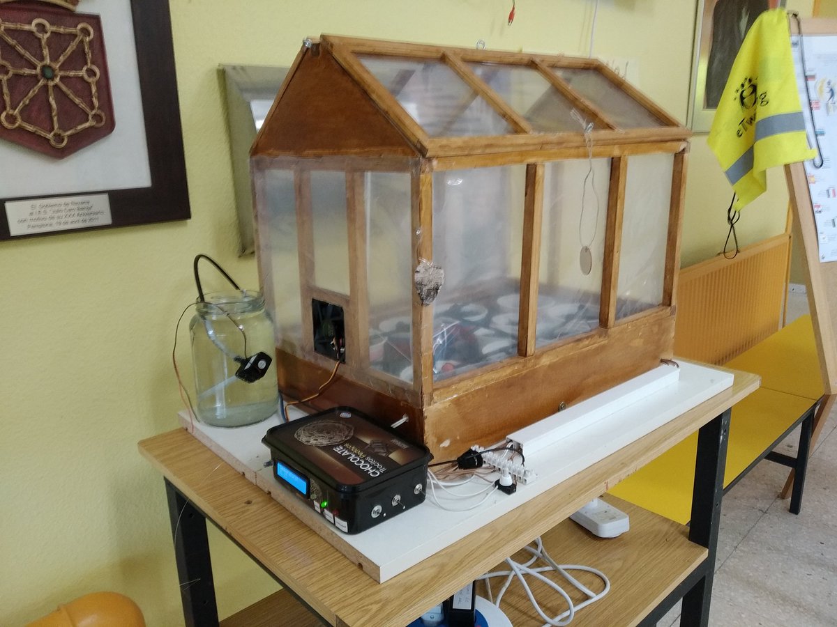 Primer brote de nuestro futuro jardin lorquiano. <a href="/agardebu/">Aurea Garde</a> ve comprando un rastrillo y un gorro de paja.