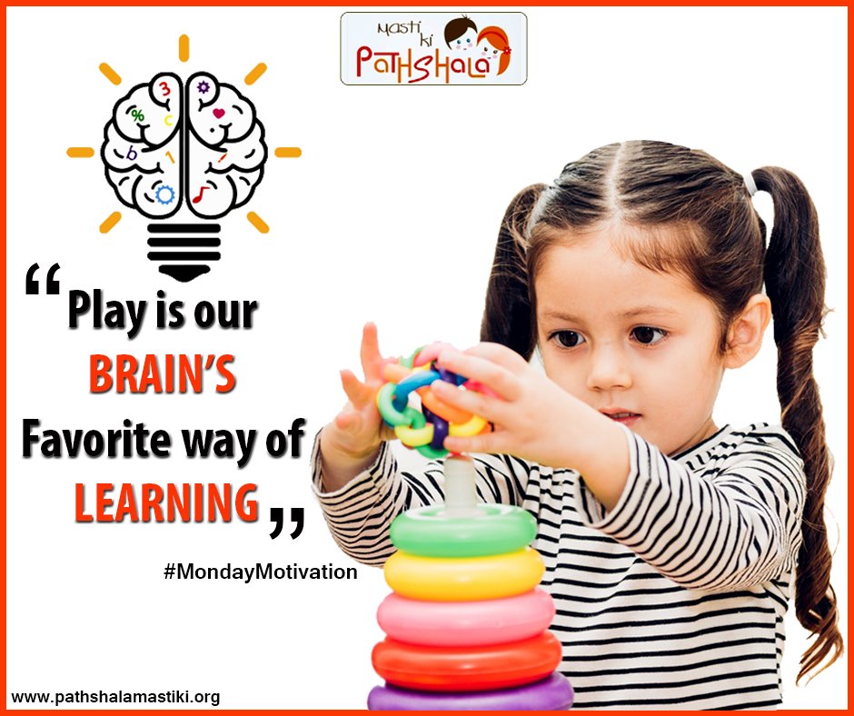 pathshalamasti's tweet photo. “Play is our brain's favorite way of Learning”

#MondayMotivation #Play #Btain #Learning #PathshalaMastiKi https://t.co/nVnrOG8q5F