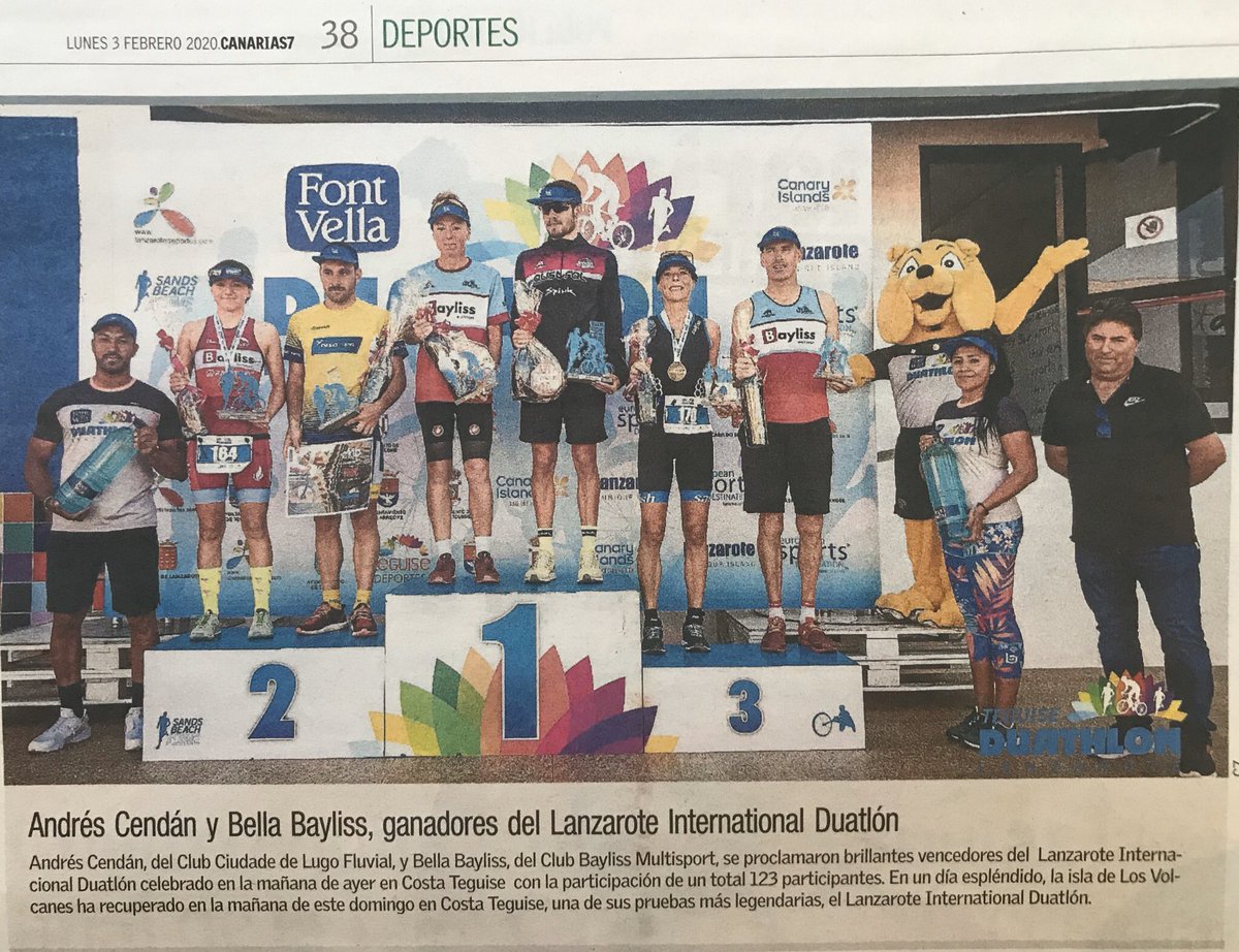 Hoy el <a href="/canarias7/">Canarias7</a> de hace eco del <a href="/LanzaroteDuath1/">Lanzarote Duathlon</a> <a href="/ActiveLanzarote/">Sands Beach Active</a> celebrado ayer en #CostaTeguise #Lanzarote 
Buena organización 👏👏
