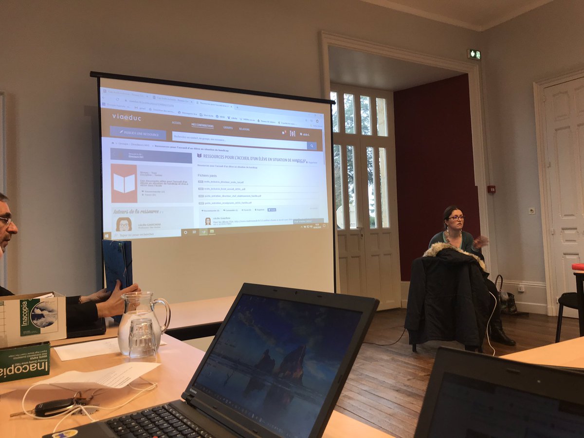 Circo_HV1's tweet photo. Stage PIAL à Oradour sur Vayres - Présentation des outils #Qualinclus, #CapecoleInclusive et de la plateforme collaborative #Viaeduc. @cecile_kikie @RousseauIEN @NGARCIACPC87 https://t.co/O0wz7QIvlV