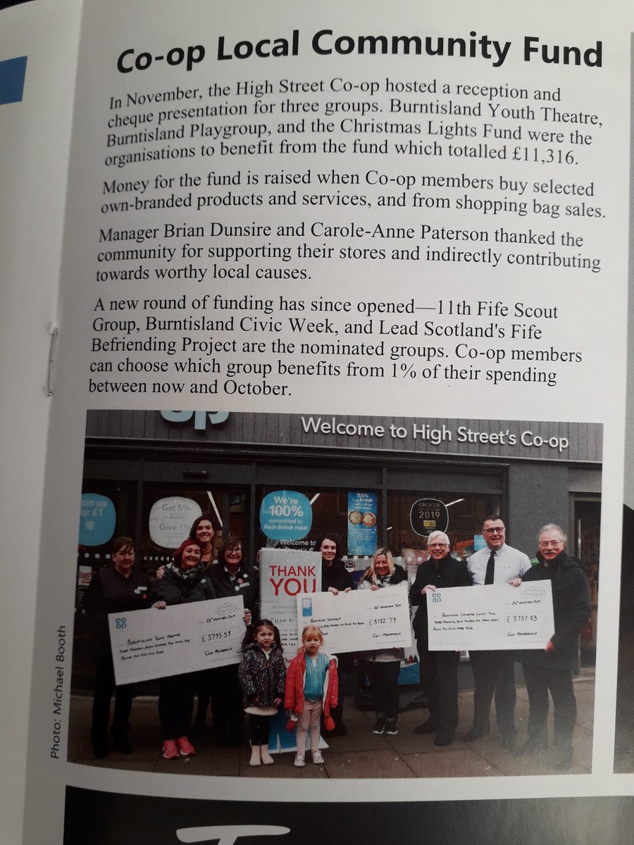 caroleannecoop's tweet photo. Braw wee photo &amp; write up in the Burntisland Burgh buzz that is delivered to every home in Burntisland &amp; beyond. 
 #ItsWhatWeDo #briandunsire #keir https://t.co/UByUzjmX8o