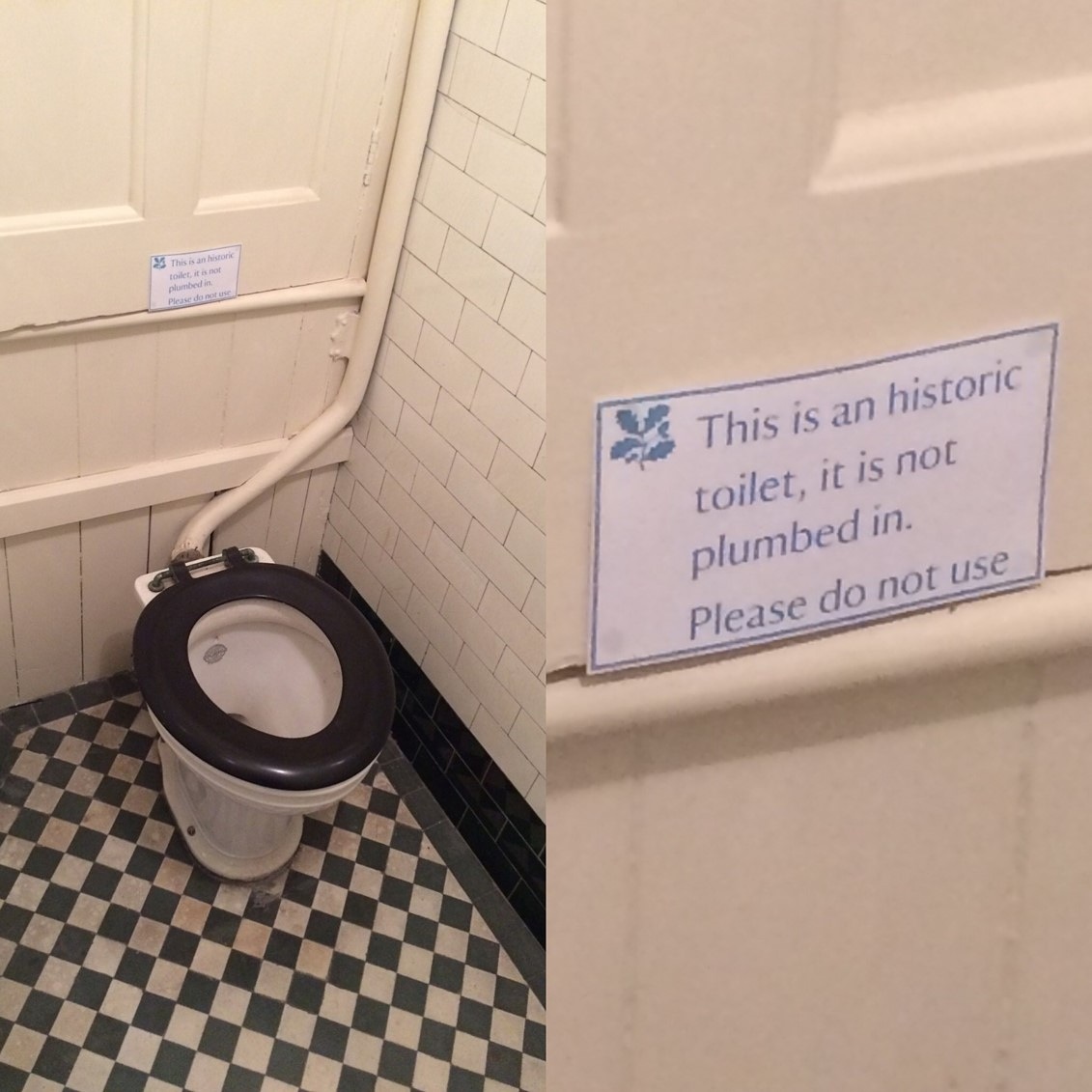 steveslack's tweet photo. Visitors to historic properties often ask where people used to go for a, er ... you know. We might as well tell them - and get a heritage conservation message across too. #objectoftheweek #museumtoilets #lymehall #heritageinterpretation Visit @MuseumToilets for more ... https://t.co/B8irQQk540
