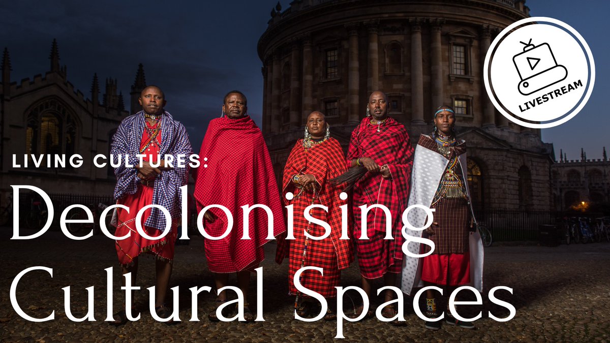 Dr Laura Van Broekhoven (Director of Pitt Rivers Museum), Nick Lunch (Director, InsightShare) and delegates from Maasai communities in Kenya and Tanzania: Lemaron Ole Parit, Samwel Nangiria, Amos Karino Leuka, Yannick Ndoinyo, Juliana Naini Mashati, Evelyn Paraboy Kanei, James Meipuki Ole Pumbun.