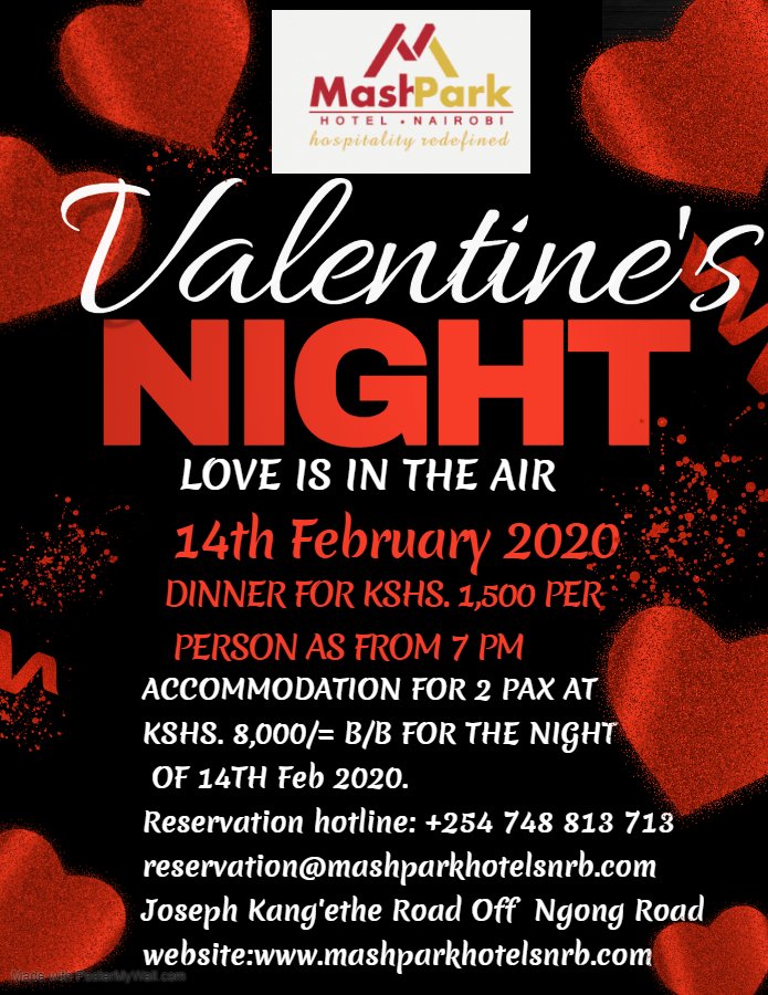 MashParkHotel's tweet photo. 'Together we walk through the sun and the rains on the day ooh my Valentine's, You and Me we celebrate the Joy of us being together".🥰 We warmly welcome you to come and treat your loved one to a special Six Course Valentine's dinner on the 14th of February 2020. #Valentine's2020 https://t.co/tJa5m2htMj