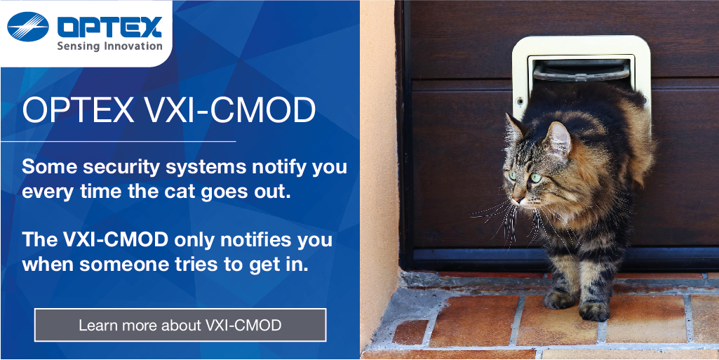 OPTEXSecEMEA's tweet photo. Some security systems notify you every time the cat goes out 🐈
The VXI-CMOD only notifies you when someone tries to get in.
https://t.co/AbPBl7gf7o
#VXICMOD #VisualVerification #FalseAlarms https://t.co/684EffByhC