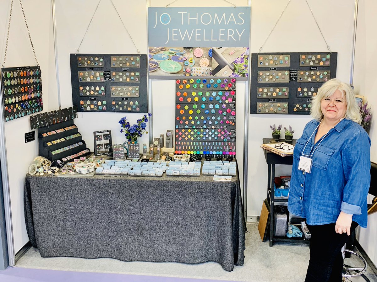 First visits of the day in the Jewellery Hall with Old Farmhouse Jewellery and Jo Thomas Jewellery. So proud to see Made in Cornwall s\itting alongside the major international jewellers and looking fantastic. #madeincornwall
