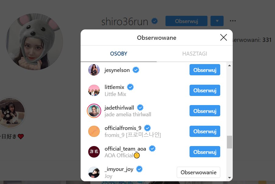 102. Miru Shiroma (AKB48/Produce48) followed Joy on ig