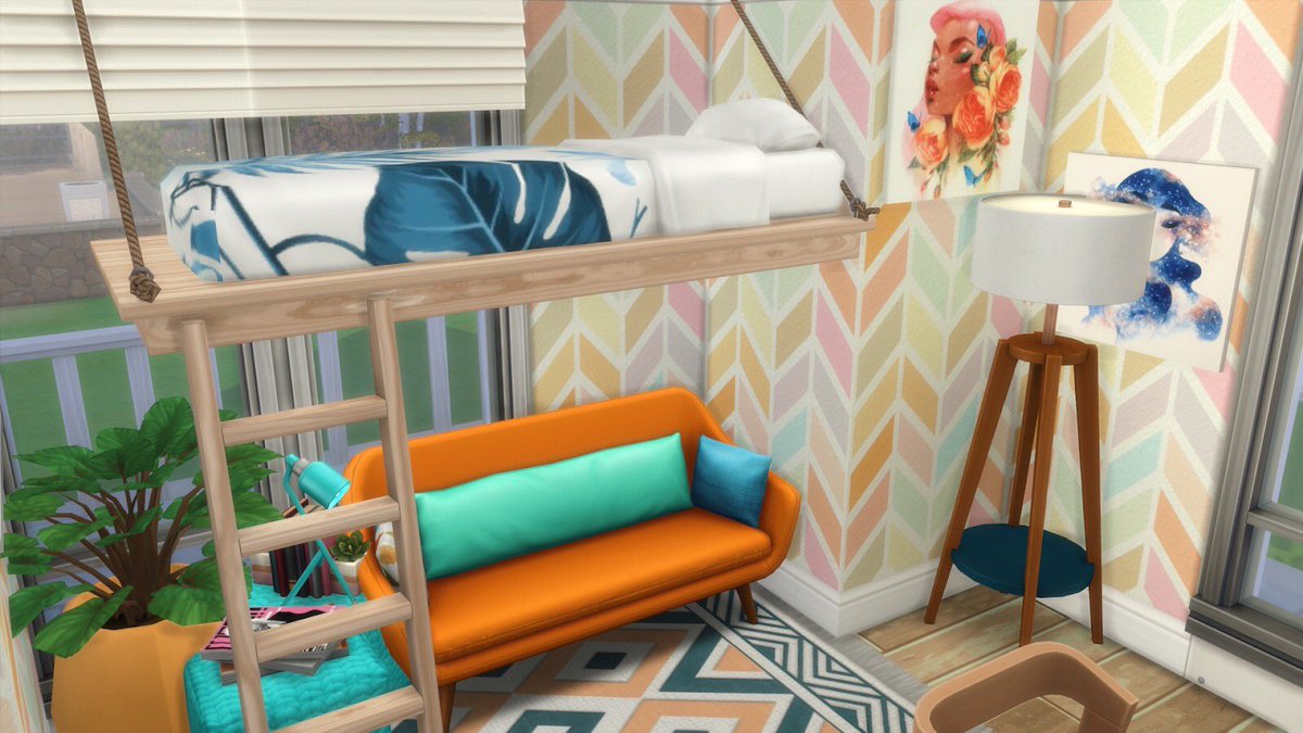 QtSimmer's tweet photo. Little preview of my finished Tiny Living build!! 🦋🍊 https://t.co/FVAuhUGB4J