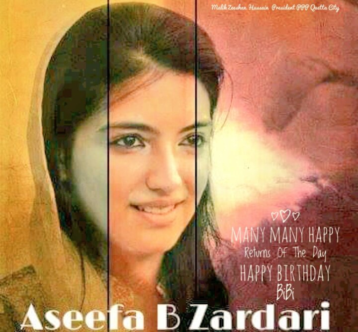 ZulfiTanolippp's tweet photo. Happy Birthday to Proud sister,s of #PPPworker,s Bibi @AseefaBZ. May ALLAH PAK give you more Happiness Aameen.
#HappyBirthDayAseefaBZ
@BBhuttoZardari @BakhtawarBZ https://t.co/t8EPWLDoTs