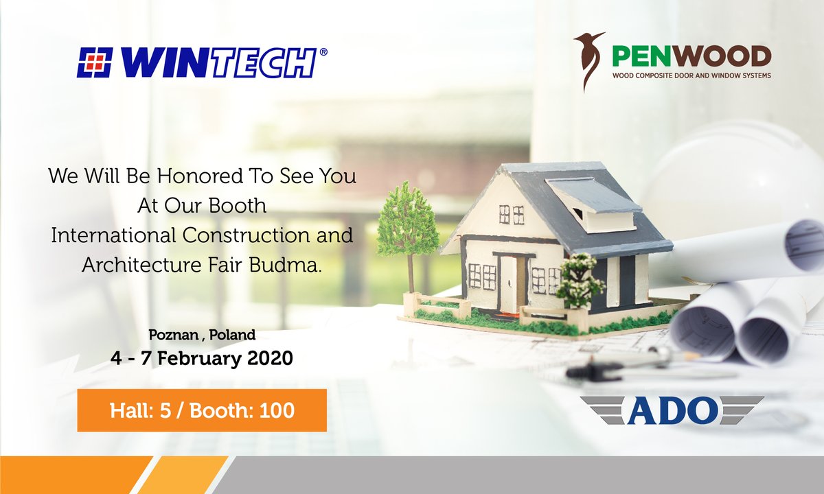 adogroup's tweet photo. We Will Be Honored To See You At Our Booth International Construction and Architecture Fair Budma.

#pvc #window #adogroup #wintech #penwood #poznan #poland https://t.co/bgI94LO1fK