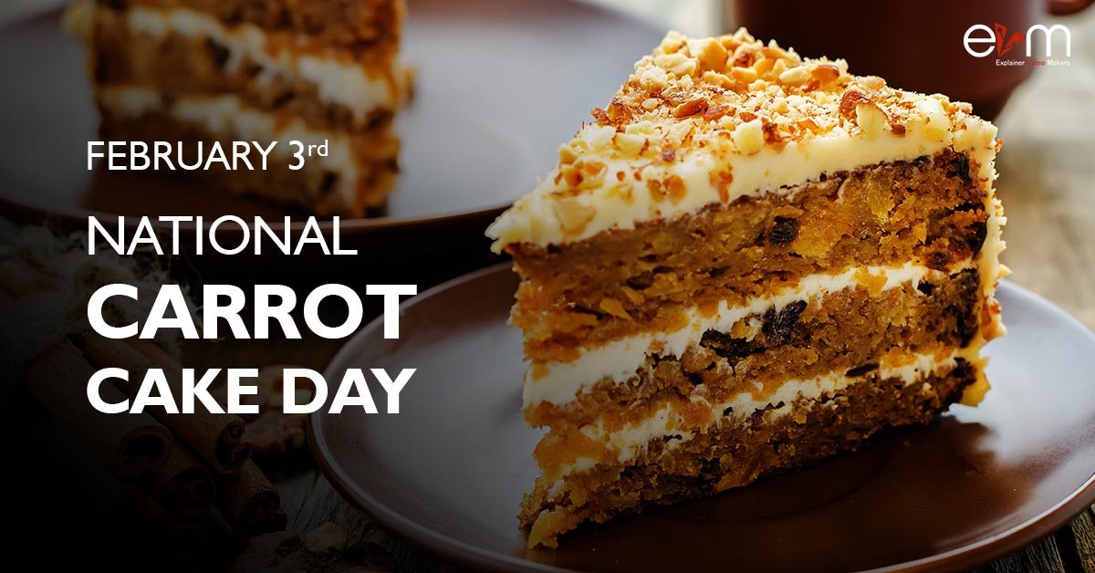 VisakhSJ2's tweet photo. Carrot Cake Day on February 3rd, America celebrates one of its favorite flavors of cake. In the carrot cake, we get to eat our cake and veggies, too!
#cakeeee #cakesofinstagram #cakeday #animation
Email:info@explainervideomakers.com
Skype ID:evmprayan
Contact:+91-9526573922 https://t.co/pV5u953P9i
