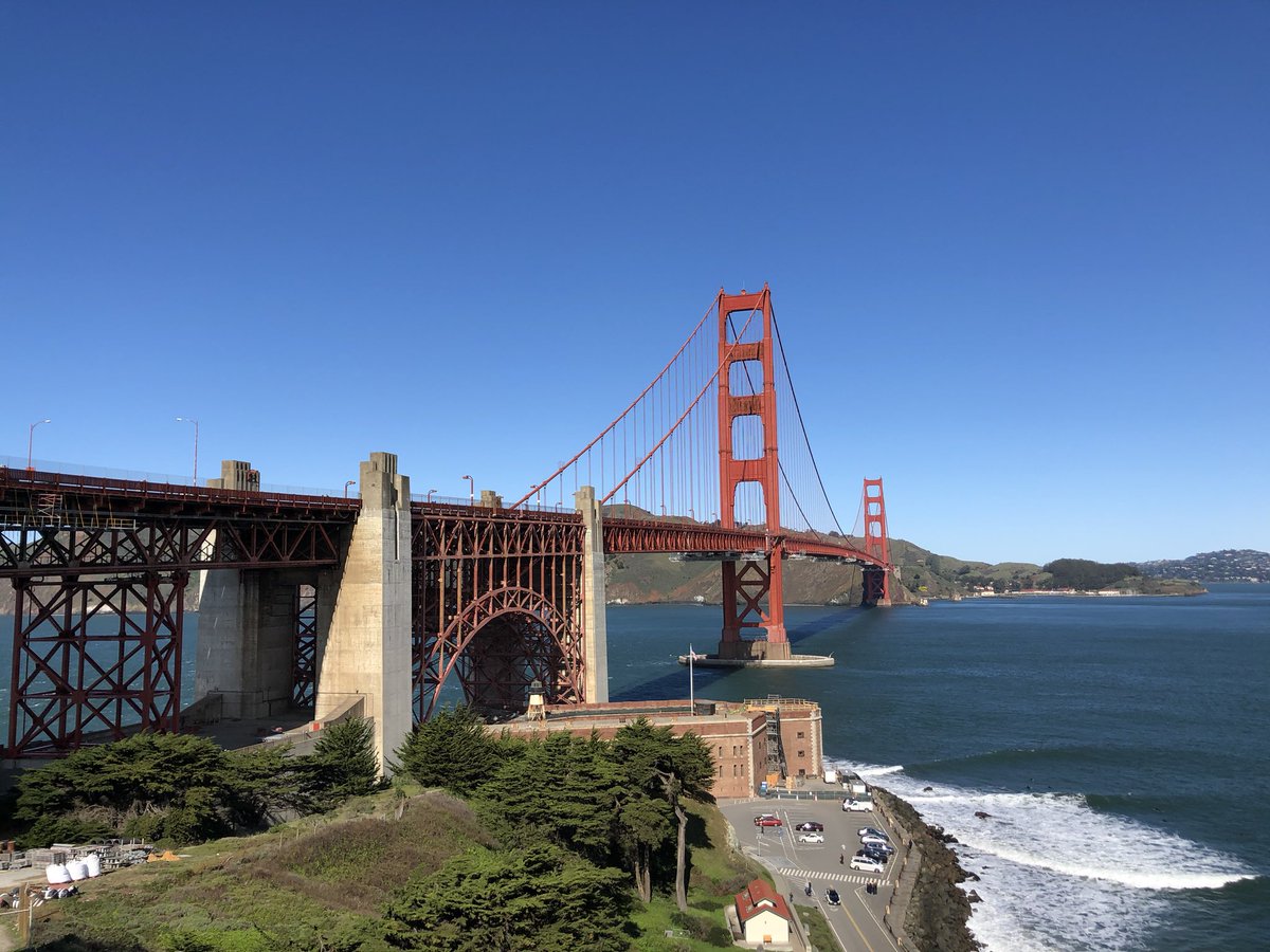 A view of the Golden Gate Bridge from the South