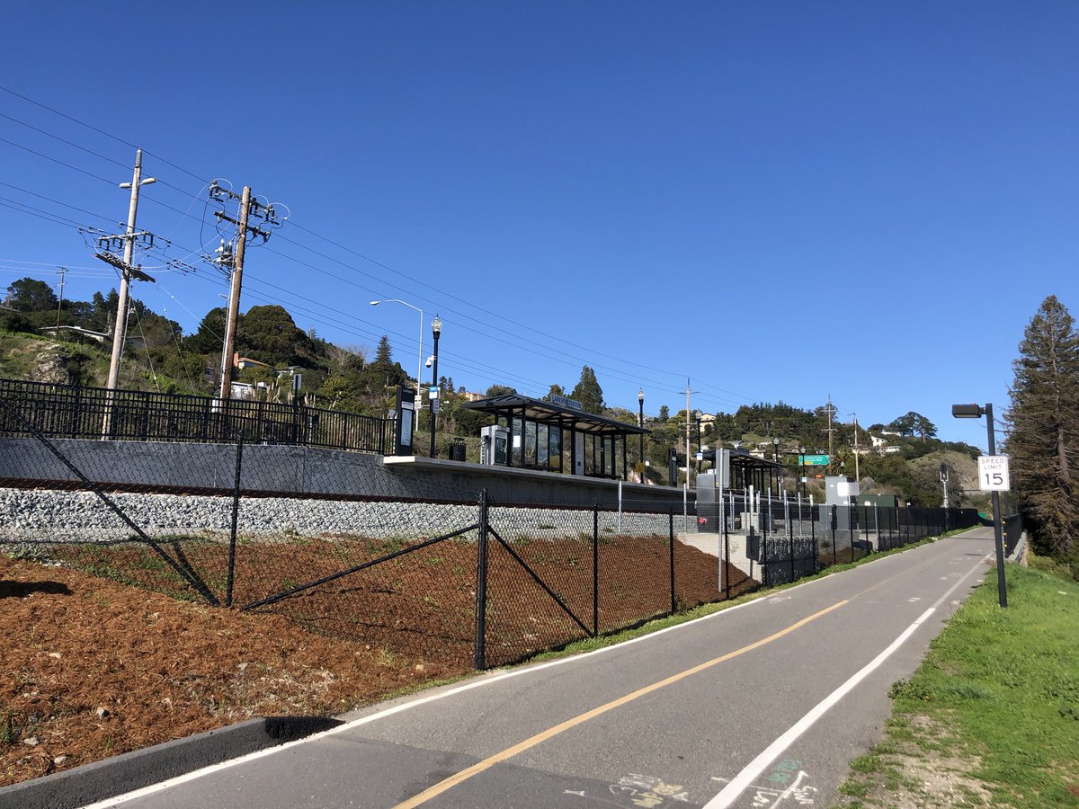 The new Larkspur SMART train station