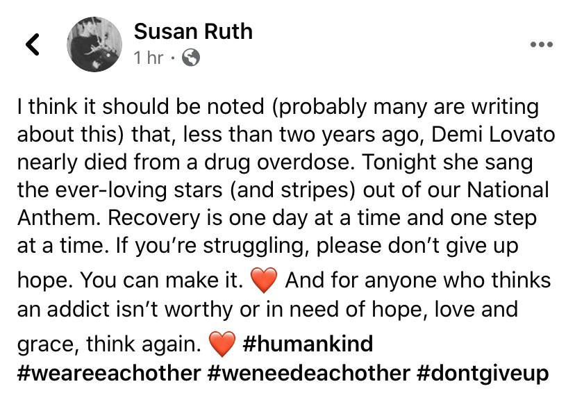 SusanRuthism's tweet photo. #DemiLovato #kickedbutt #SuperBowlLIV ❤️👇🏻 https://t.co/Us8wr0Gjyf