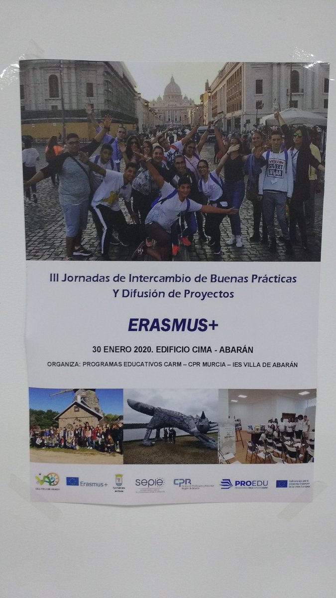 jcanohernandez's tweet photo. El pasado jueves hablé del proyecto @EUErasmusPlus @MusIntegrACCION, que coordinamos desde el @_Conservatorio_ de Música de #Murcia, en las Jornadas de Difusión del Programa #ErasmusPlus organizadas por @CPRRegionMurcia. ¡Fue una gran experiencia!
@sepiegob @Erasmus_Project https://t.co/GZD1E02Smw