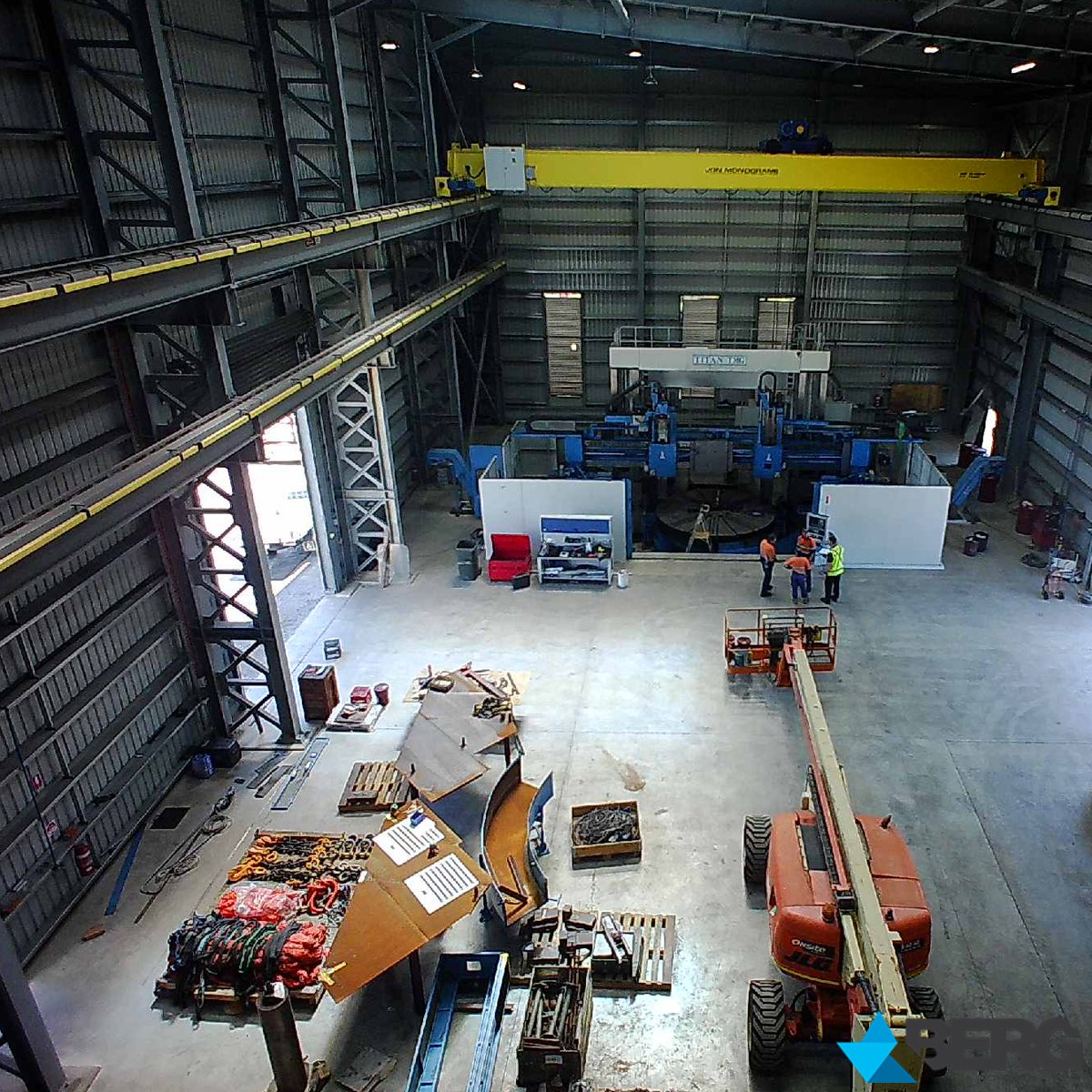 Excitement is building at the #BergEngineering Gladstone Workshop as the reassembly of our new Titan Double Column Vertical Boring &amp; Turning Mill is finalised. The official unveiling of the machine will take place on the 20th Feb at the Berg Engineering Open Day. #itsabergthing