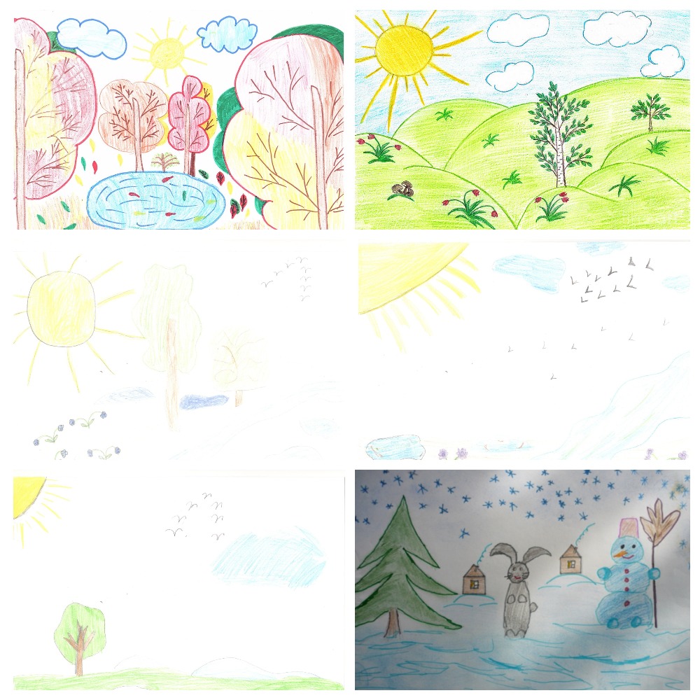 Любимое время года рисунок 3 класс