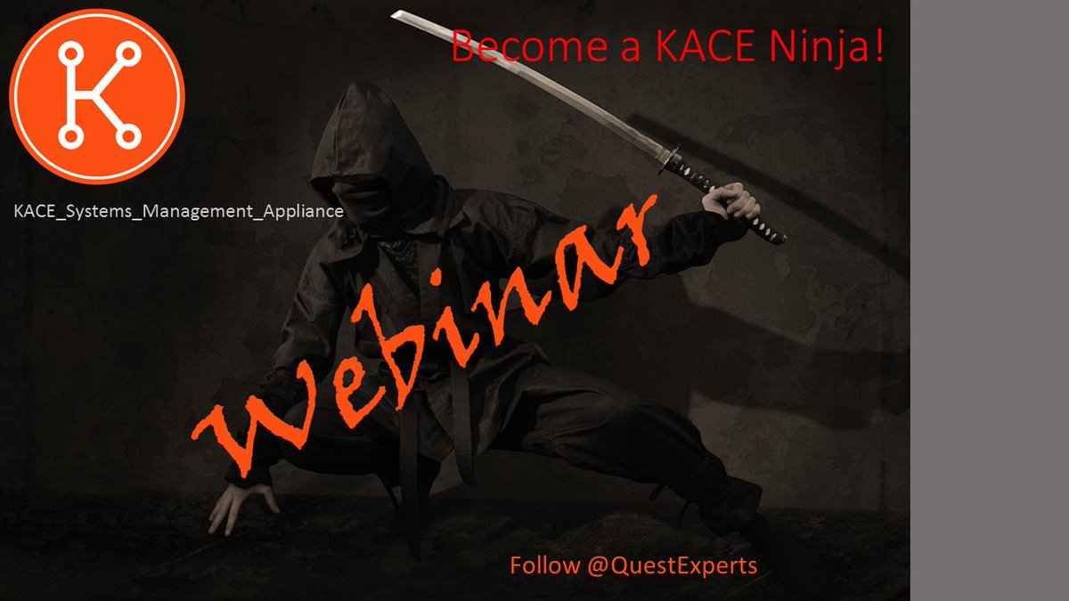 KACE Kontinuing Education (KKE) Training: What's New - SMA 10.0 – Infrastructure ​ow.ly/B3Pn50ya7WV #KACE #SMA #K1000 #Endpoints #SysAdmin