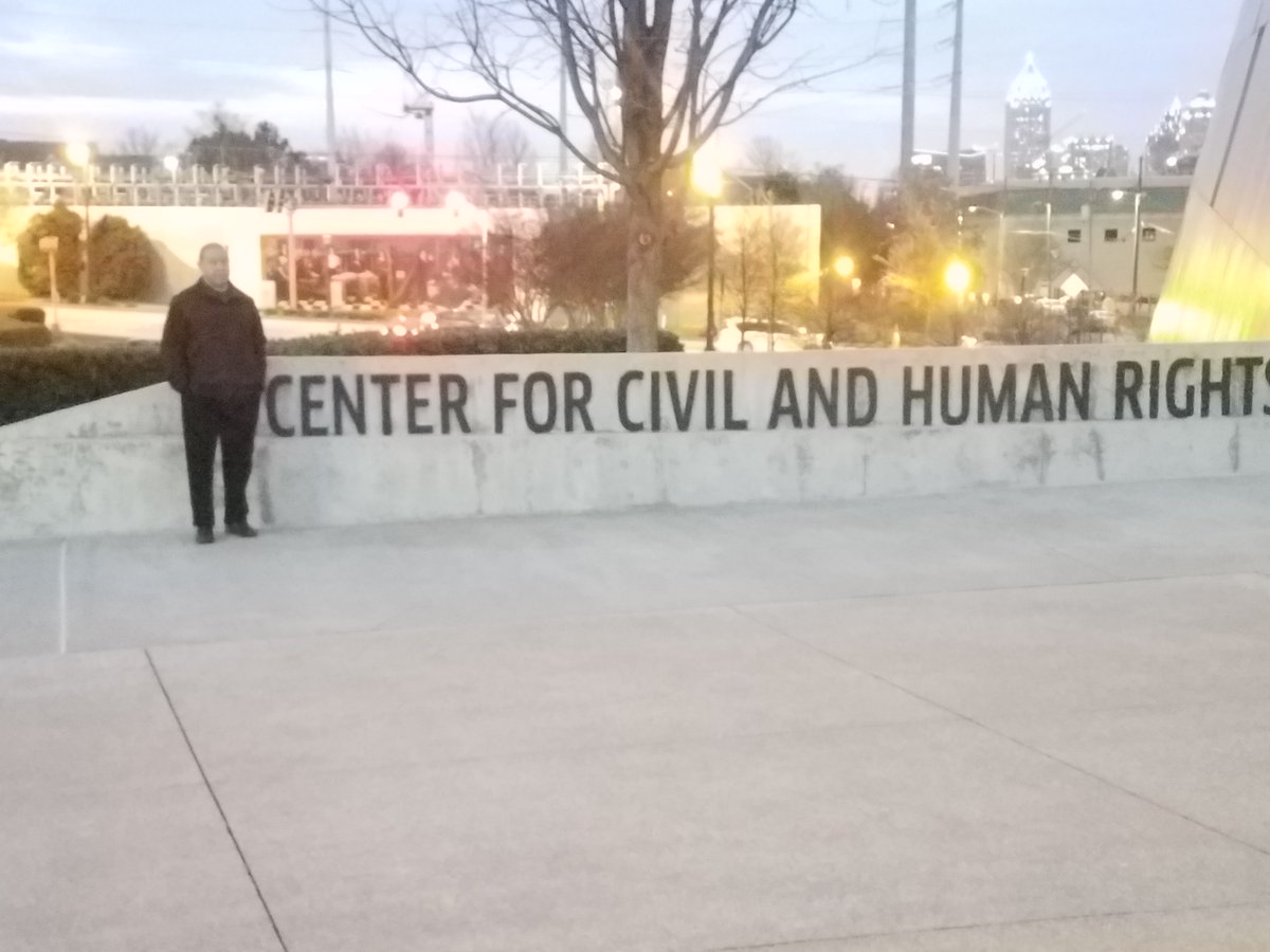 Literarilymyway's tweet photo. Yesterday I spent a few hours at the National Center for Civil and Human Rights in Atlanta. Words cannot express the emotions. The visit and several relative children and YA books will be the topic of an upcoming blog post. #CivilRights #HumanRights #ctr4chr #MLKWeekend #MLKDay https://t.co/oZt619uLoI