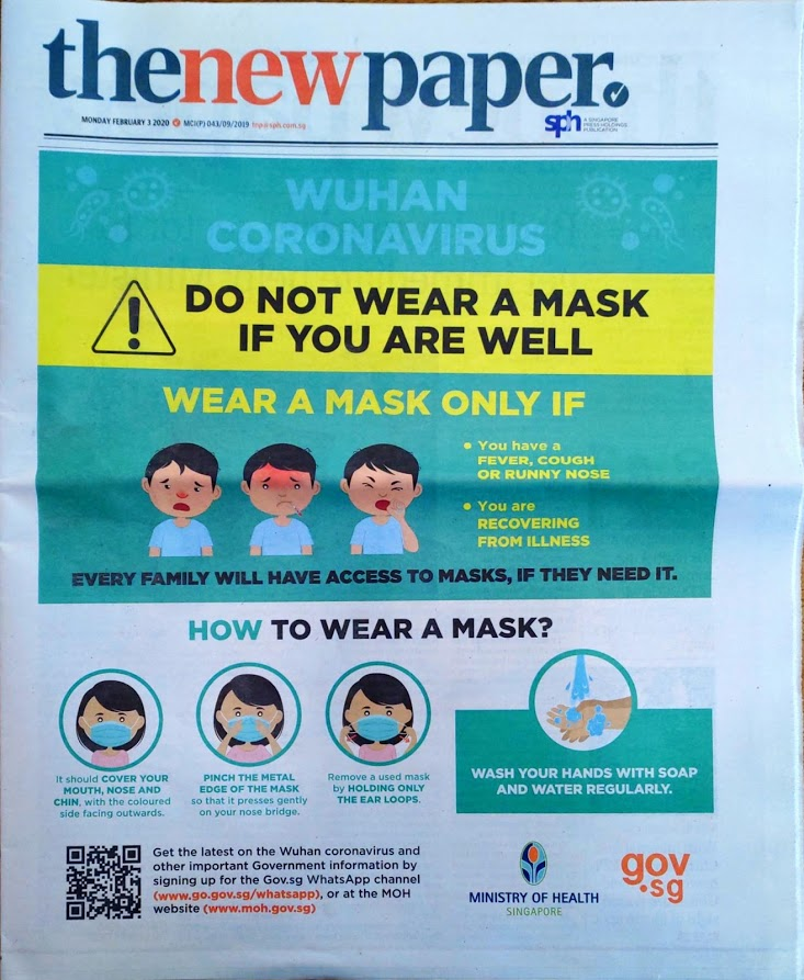 うにうに ハフポ Yuko Funazaki氏 健康ならマスクをしないで シンガポール政府 売り切れ続出で勧告 T Co Xcf1eiitun Snsでは 体調が悪いのにマスクをしない人もいるから自分がしないと 花粉症とかで着用しても 感染者 として誤解