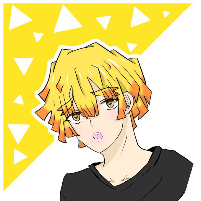 千里@👶🏻♡低浮上中の社畜さんがTwitterに投稿した我妻善逸(鬼滅の刃)のイラスト。