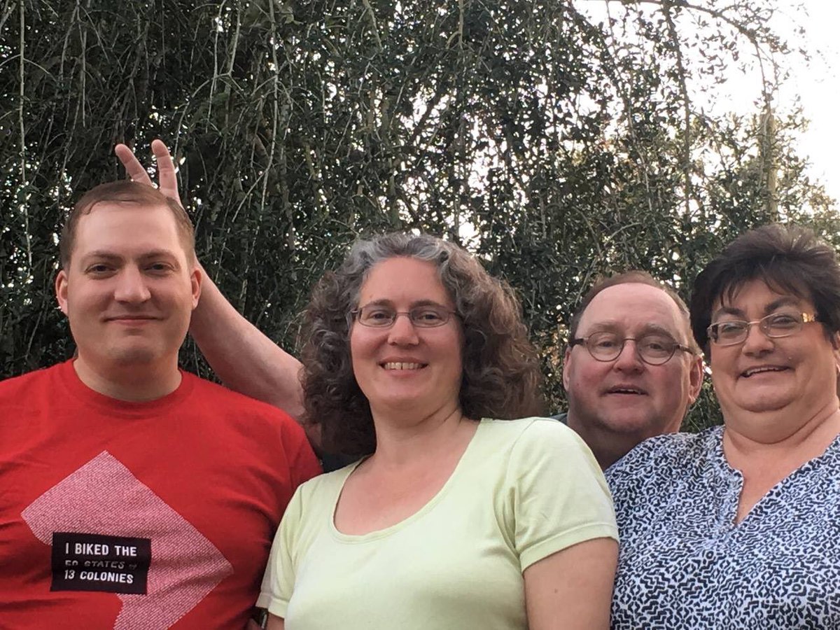 Me, my sister, my uncle, and my aunt from a couple years ago