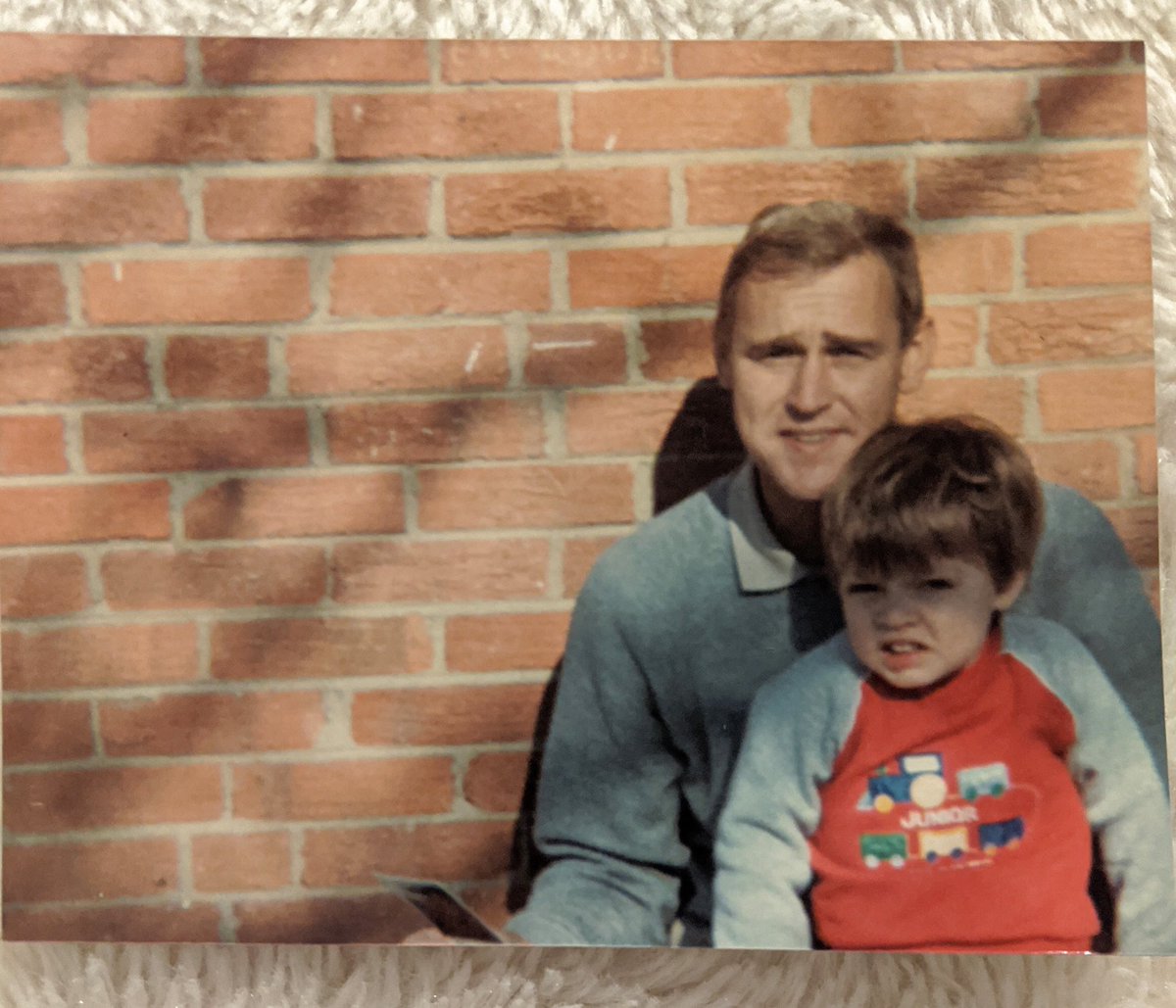 Me and my uncle from Christmas 1987 (I was 2 years 10 months old at the time)