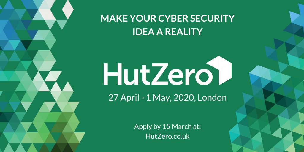 Turn your #cyber idea into a reality at #HutZero 6. Our programme is delivered by #cybersecurity experts and #startup gurus who help validate &amp; grow business ideas into products. Learn more &amp; apply here 👉 hutzero.co.uk
