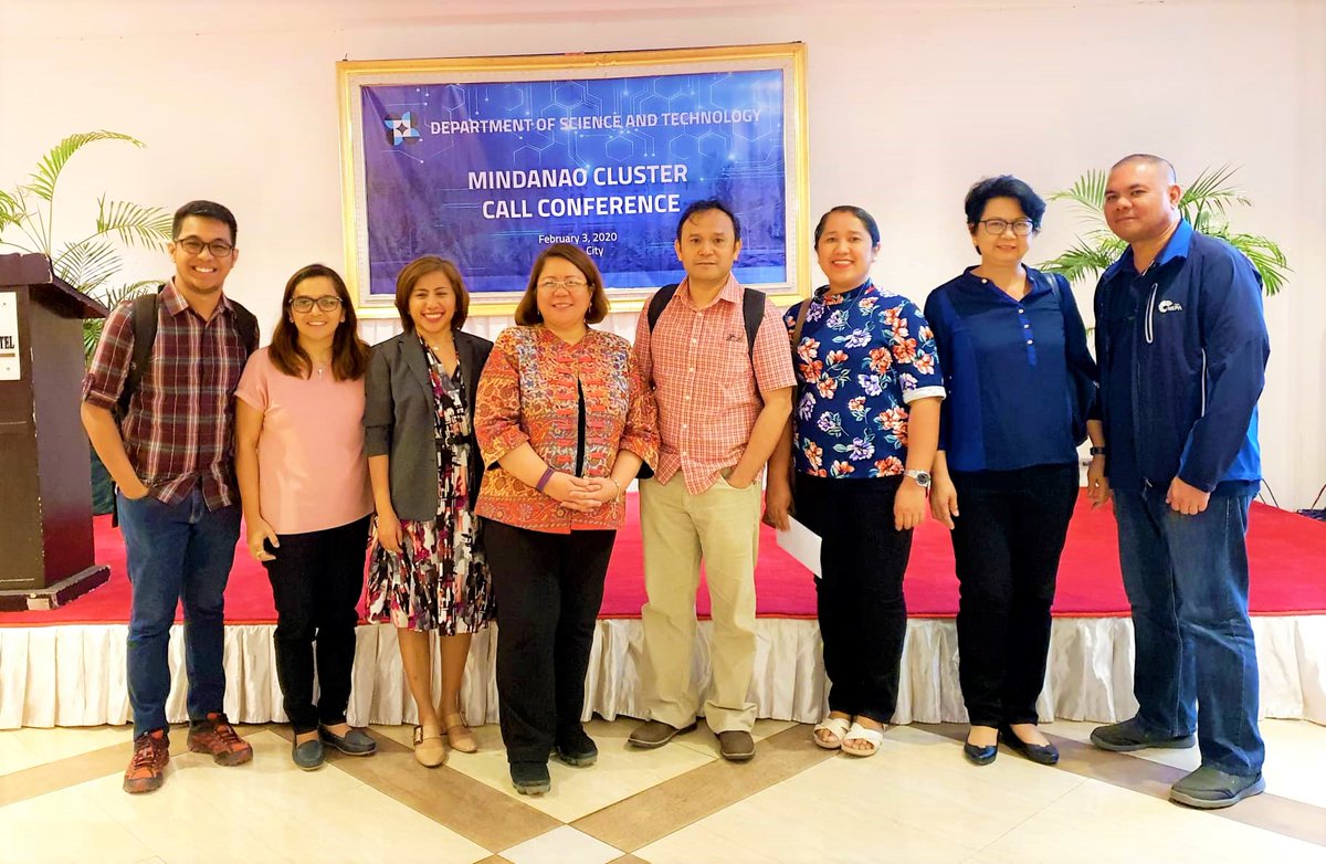 pgcmindanao's tweet photo. DOST Undersecretary Rowena Guevara together with UP Mindanao faculty during DOST's Mindanao Cluster Call Conference.
The event was attended by DOST Councils and researchers and industries in Mindanao.
#Mindanaocluster #PCHRD
#callconference #DOSTph https://t.co/jQTC1TgCS7