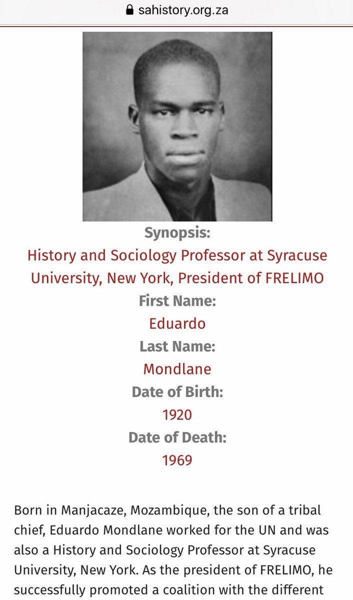 AyizeS's tweet photo. #TodayInBlackHistory 2/3 #RIP #EduardoMondlane #Mozambique #FRELIMO #IndependenceLeader ! @melanin_network @barbs73 @AfricaNowOnline @BabaAk @Netfafree @AfricanaCarr @AfWrldNwPrj @Fahima90 @panafricanuk see:
https://t.co/gBtlH7YMuS https://t.co/JqmmK4RDNJ