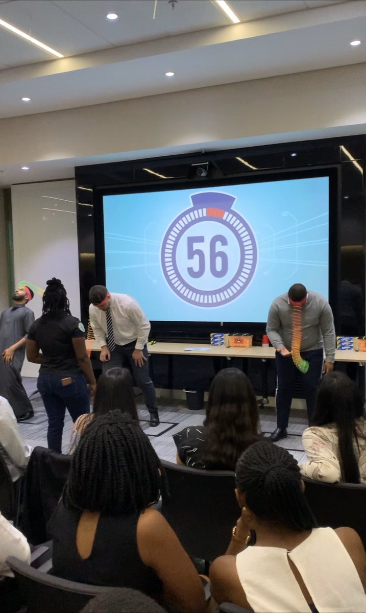 Charlnaidoo10's tweet photo. Day 2 of our new trainee induction kicked off this morning with a whole lot of fun, energy and laughs. @AbedYusuf #FunatEY #EYExperience #minutetowinit https://t.co/4WkYMSG0kS