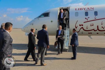 ‪A delegation representing an #US private military company arrived in #Tripoli ,#Libya‬