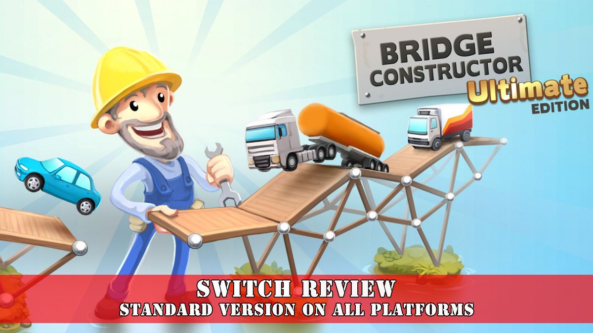 GamePittReviews's tweet photo. Hey guys,
Check out our #Review for Bridge Constructor: Ultimate Edition on the #NintendoSwitch here: https://t.co/y7elg5mh0V
From @HeadupGames #ClockStone
The original bridge-building sim, along with two expansions and three bonus worlds.
#BridgeConstructorUltimateEdition https://t.co/ifeRMeOpzt