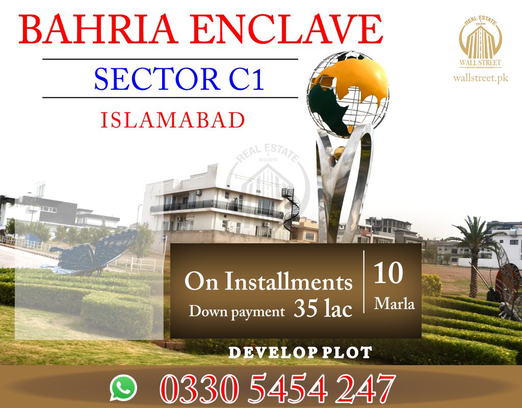 bahriatownwall's tweet image. 10 Marla Plot on Easy Installment In Bahria Enclave Sector C1 Islamabad

#10MarlaPlot #BahriaEnclave #BahriaTownIslamabad #10Marla #BahriaTown