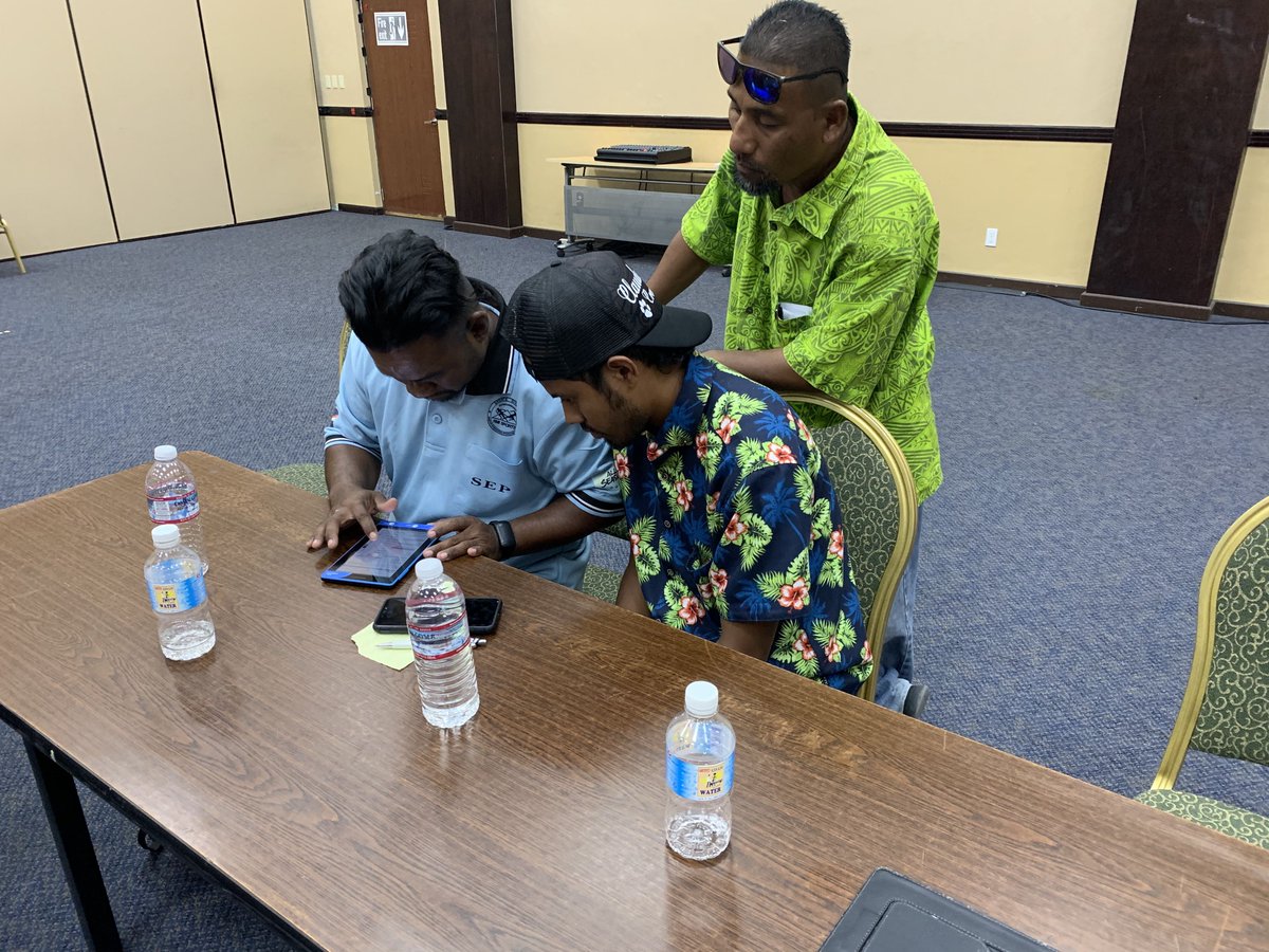 tonyokely's tweet photo. Day 1 in Majuro working w local research team on protocol for 1st study of #movementbehaviours in children in the 🇲🇭. Thanks @CanvasbackM @spc_cps #MIEPI & Marshall Islands Ministries of Educ & Health @WorldDiabetesF @CanvasbackWell1 @nhmrc #Axivity for your support #pacificecho https://t.co/kMl5GbnfIK