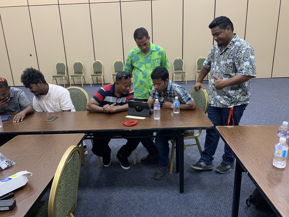 tonyokely's tweet photo. Day 1 in Majuro working w local research team on protocol for 1st study of #movementbehaviours in children in the 🇲🇭. Thanks @CanvasbackM @spc_cps #MIEPI & Marshall Islands Ministries of Educ & Health @WorldDiabetesF @CanvasbackWell1 @nhmrc #Axivity for your support #pacificecho https://t.co/kMl5GbnfIK
