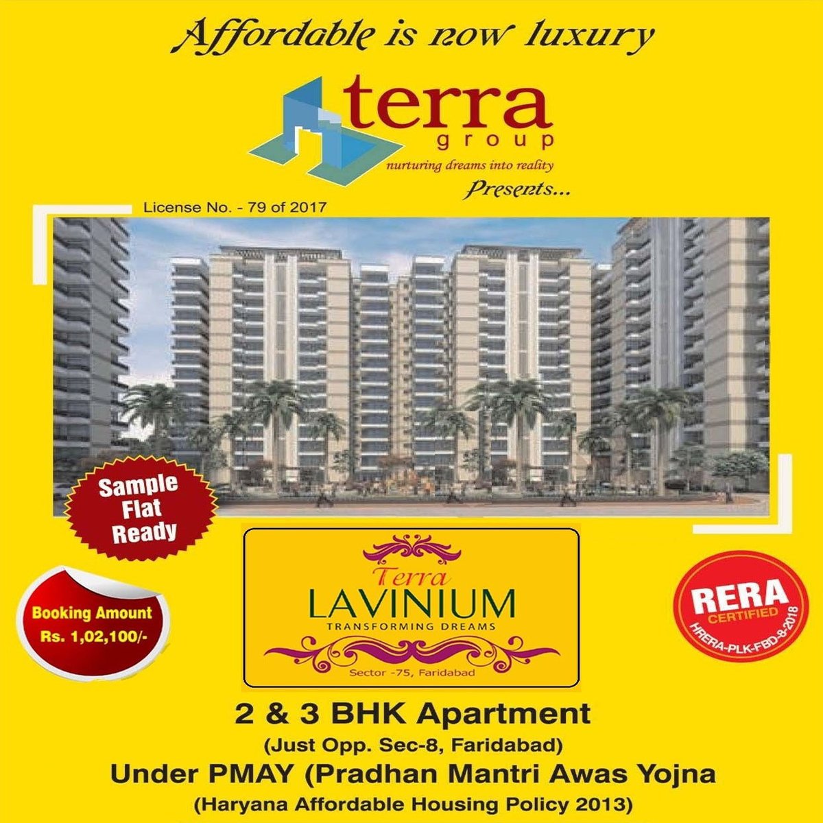 AllegiantEstate's tweet photo. Terra Lavinium Affordable Flat at Faridabad ✌
Booking Amount INR 1,02,100/-
- Community Center ✅
- Open Gym ✅
- Anganvadi/ Creche ✅
- Shopping Center ✅
- Senior Citizen Social Area ✅
- Dedicated Kids Play Area ✅
2BHK@ 20.42* Lakhs
3BHK@ 26.10* Lakhs
Call: 8010240000 https://t.co/3ycuXL8FiE