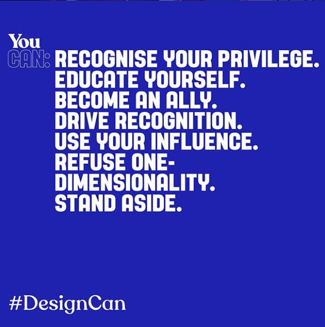 _designcan__'s tweet photo. You Can is a set of practical actions for both allies and mentors to help make the design industry more inclusive. We'd love to hear from you! How can we make the design industry more inclusive? https://t.co/UlVkKn5KKu #DesignCan https://t.co/EQjLgqArq6