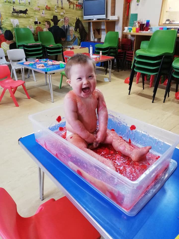 Tommy loving our monthly messy play session!  These Sunday morning groups are a great opportunity for the whole family to meet and catch up over a cuppa whilst all the children enjoy messy activities!  What’s not to love?!  #morealikethandifferent #nobodytoldme