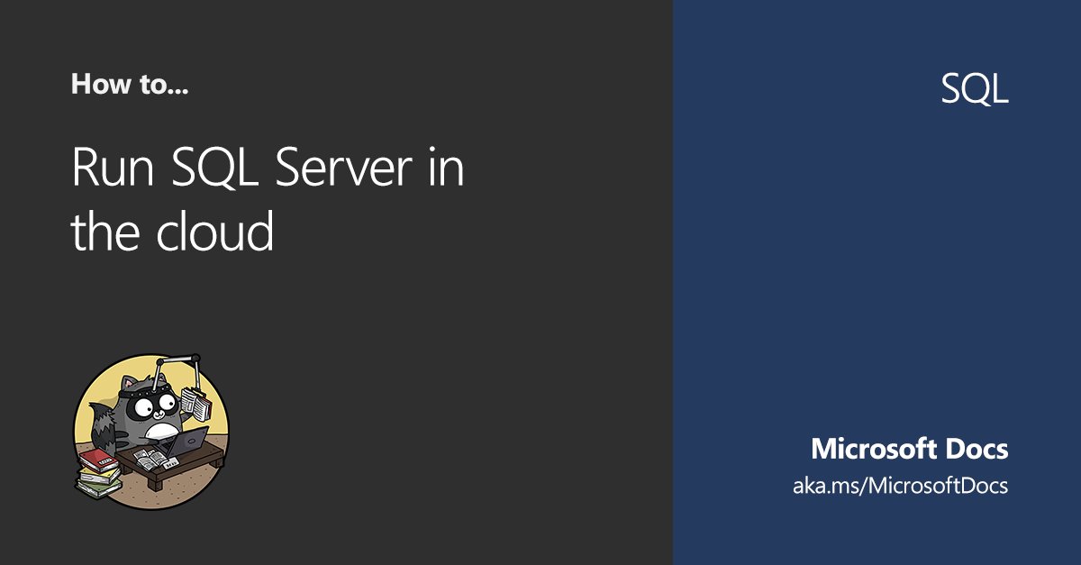 The text "Run SQL Server in the cloud" is displayed. Bit is displayed reading a book.