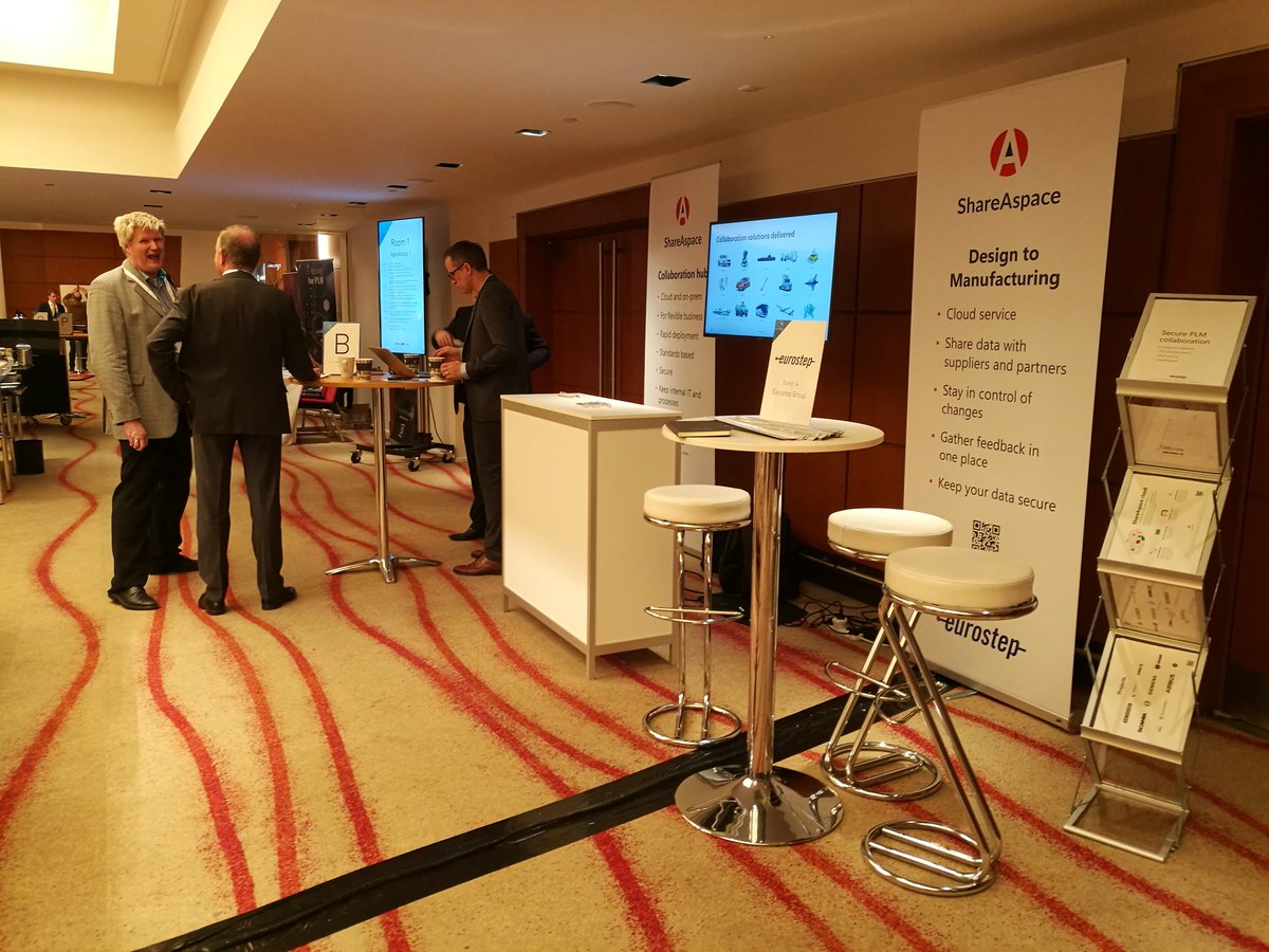 Eurostep's tweet photo. Eurostep Group is at @PI_PLMx London 2020! Come meet us at stand 14 to discuss your business collaboration needs 🏭🏗️🛣️🚢🚀 #PIPLMx #ShareAspace #Cloud #Product_Innovation https://t.co/k0KiUyFw9J