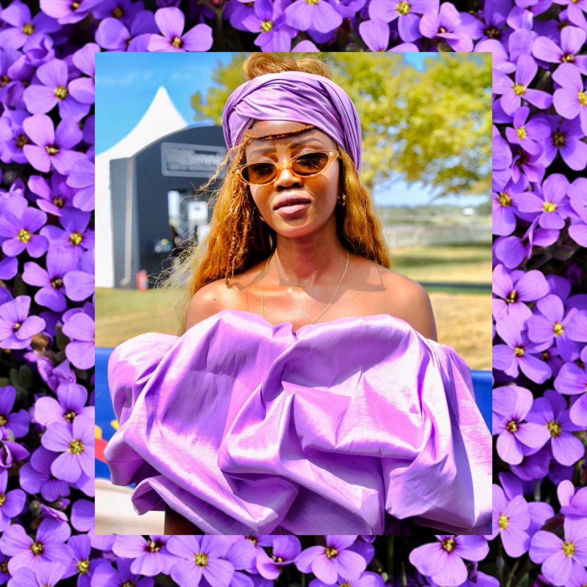 ThisE_Nam's tweet photo. Purple Reign 💜
@LMLamode brought a pop of colour to the @SunMetZA this past weekend!

#SunMet2020
#SLEAH
#Mood
#NamibianFashion
#Fashion
Image from @CosmopolitanSA 
insta. https://t.co/MVcdxdA3wH
